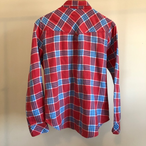 Plaid Hollister Button-Up Flannel - Picture 2 of 4